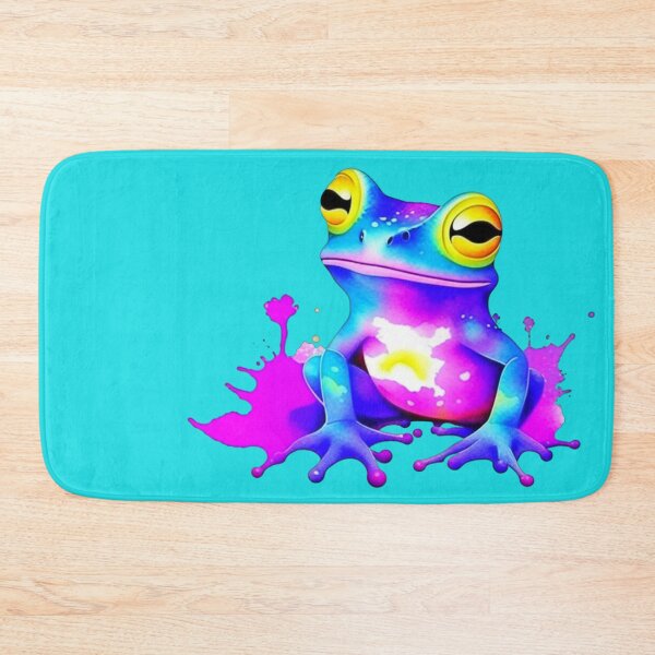 Item preview, Color splatter purple Frog designed and sold by MirucaDesign.