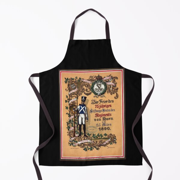 Item preview, Commemorative Poster | 75th Anniversary Regiments von Horn 1890 | Historical Military Art | Vintage German Style Print designed and sold by artofuniverse.