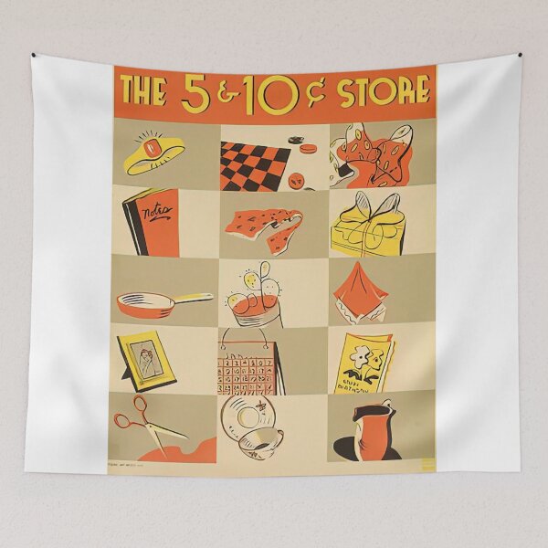 Item preview,  vintage poster five and dime   designed and sold by allezwagandi.
