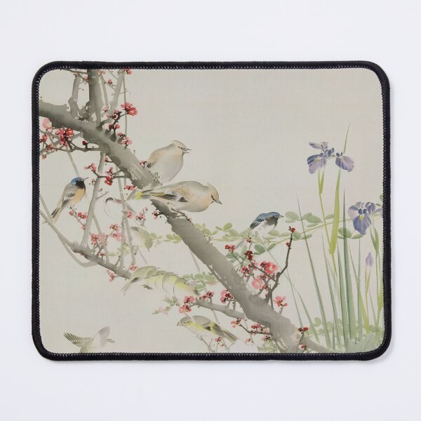 Item preview, Birds and Flowers of the Four Seasons 四季花鳥図 Hasegawa Gyokuho designed and sold by Onodera.