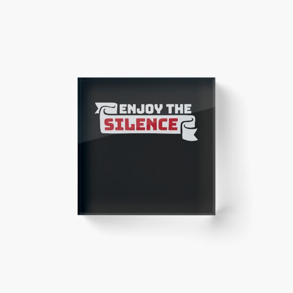 Item preview, Enjoy The Silence Quote Peace Quiet Introvert Peace designed and sold by shirt-o-mat.