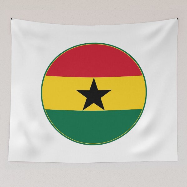 Item preview, Ghana Flag Round Design designed and sold by NTGUILTY.
