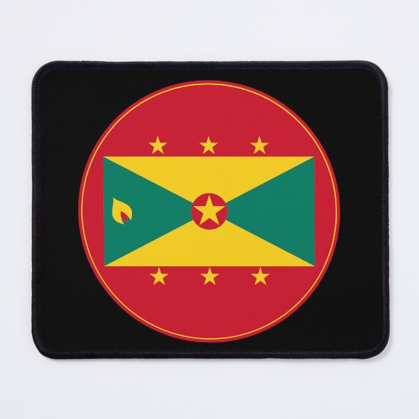 Item preview, Grenada Flag Round Design designed and sold by NTGUILTY.