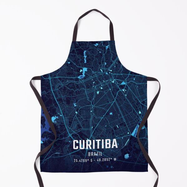Item preview, Curitiba Midnight City Map designed and sold by HomeLivingCo.