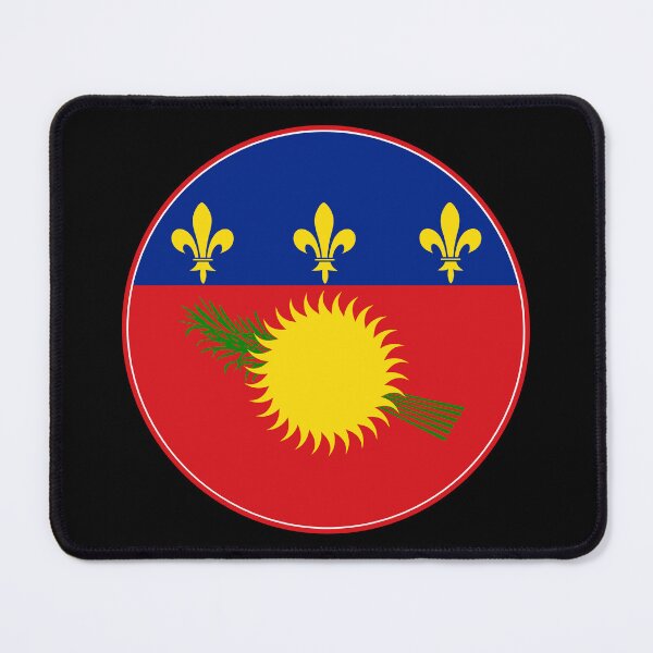 Item preview, Round Guadeloupe Flag Design designed and sold by NTGUILTY.