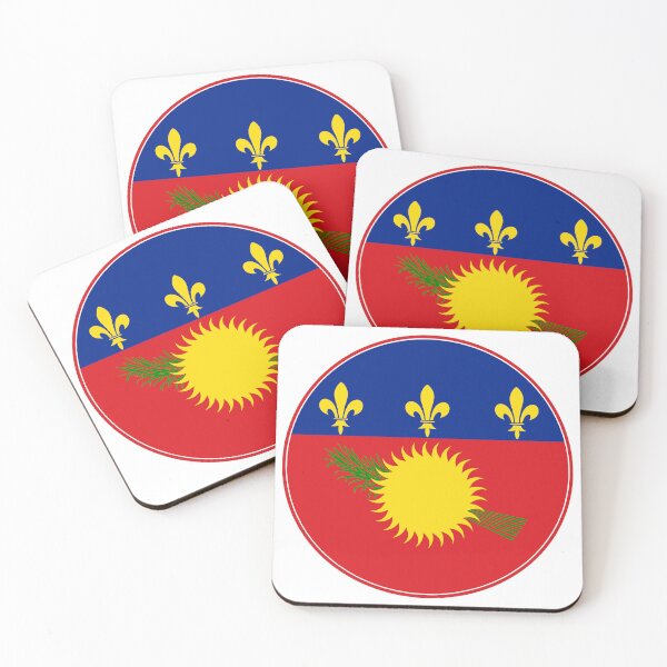 Item preview, Round Guadeloupe Flag Design designed and sold by NTGUILTY.