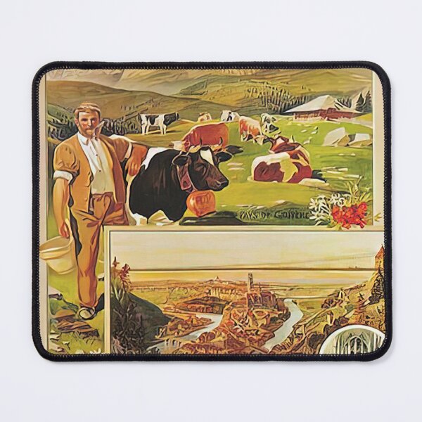 Item preview, vintage poster fribourg designed and sold by allezwagandi.