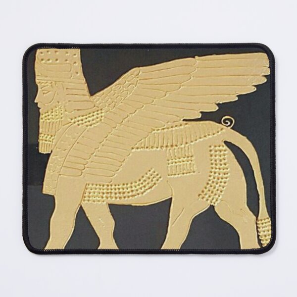 Item preview, Golden Assyrian Lamassu Guardian designed and sold by goldenartt.