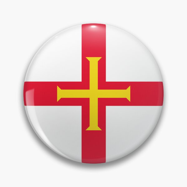 Item preview, Guernsey Flag Round Design designed and sold by NTGUILTY.