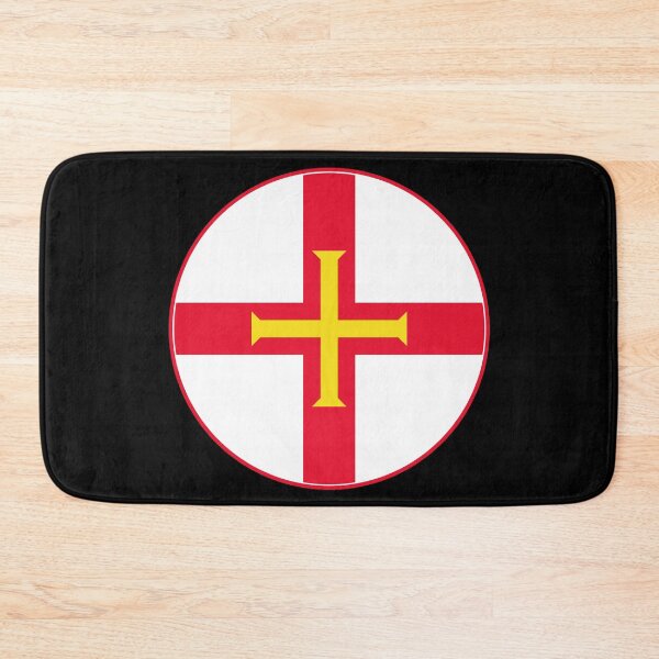 Item preview, Guernsey Flag Round Design designed and sold by NTGUILTY.