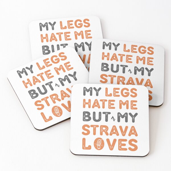 Item preview, My Legs Hate Me But My Strava Loves Me Design – Funny Running Quote for Runners, Joggers & Strava designed and sold by BMLprint ⭐⭐⭐⭐⭐.