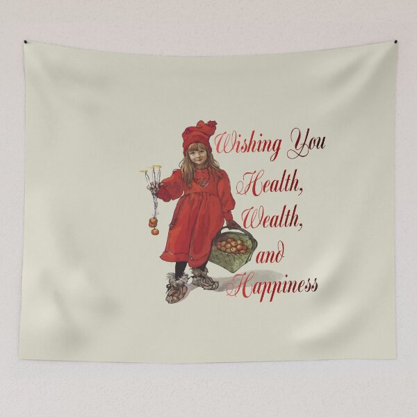 Item preview, Iduna Wishing You Health Wealth And Happiness designed and sold by taiche.