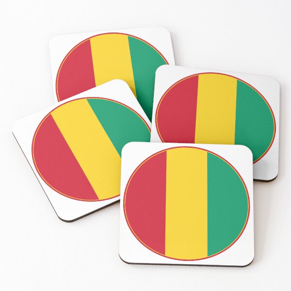 Item preview, Guinea Flag Round Design designed and sold by NTGUILTY.