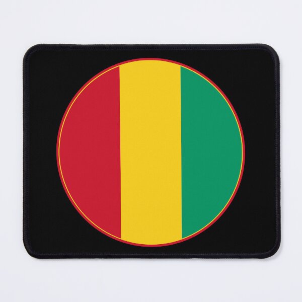 Item preview, Guinea Flag Round Design designed and sold by NTGUILTY.
