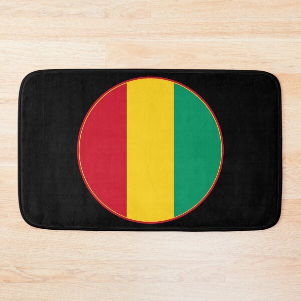 Item preview, Guinea Flag Round Design designed and sold by NTGUILTY.