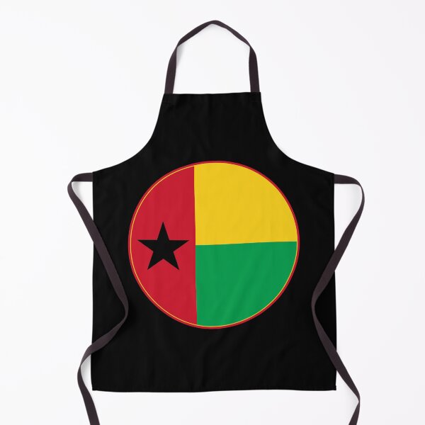 Item preview, Guinea-Bissau Flag Round Design designed and sold by NTGUILTY.