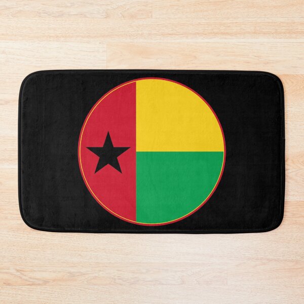 Item preview, Guinea-Bissau Flag Round Design designed and sold by NTGUILTY.