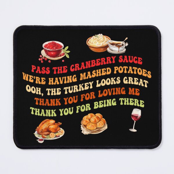 Item preview, Grateful Thanksgiving Dinner Celebration Pass the Food T-shirt Design designed and sold by DogoMalulu.
