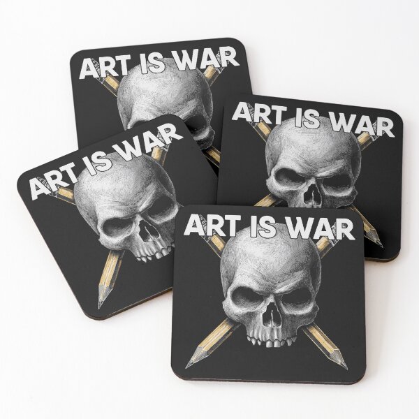 Item preview, Art Is War – Artist design with skulls & pencils designed and sold by drizzd.
