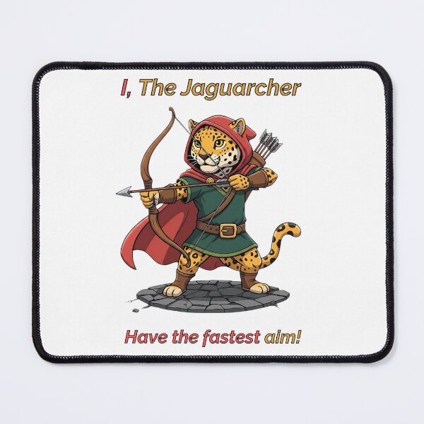 Item preview, The Jaguarcher | Fierce Archer Jaguar RPG Animal designed and sold by Pets & Memes & Stuff.