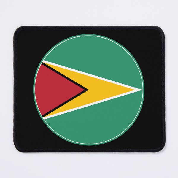 Item preview, Guyana Flag Round Design designed and sold by NTGUILTY.