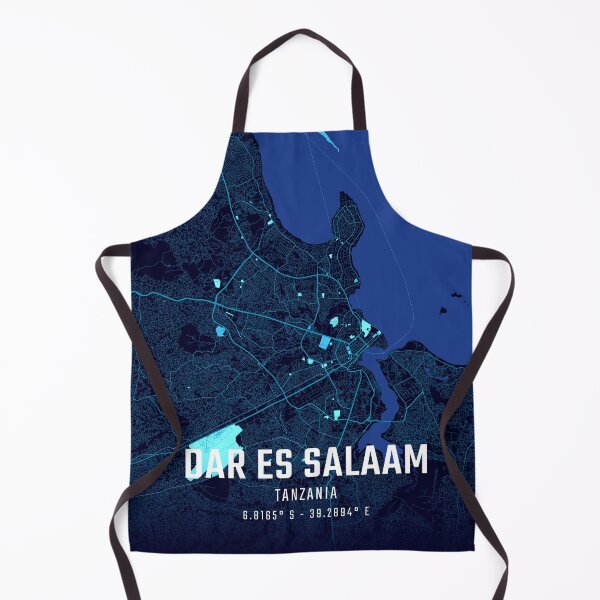 Item preview, Dar es Salaam Midnight City Map designed and sold by HomeLivingCo.