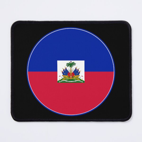 Item preview, Haiti Flag Round Design designed and sold by NTGUILTY.