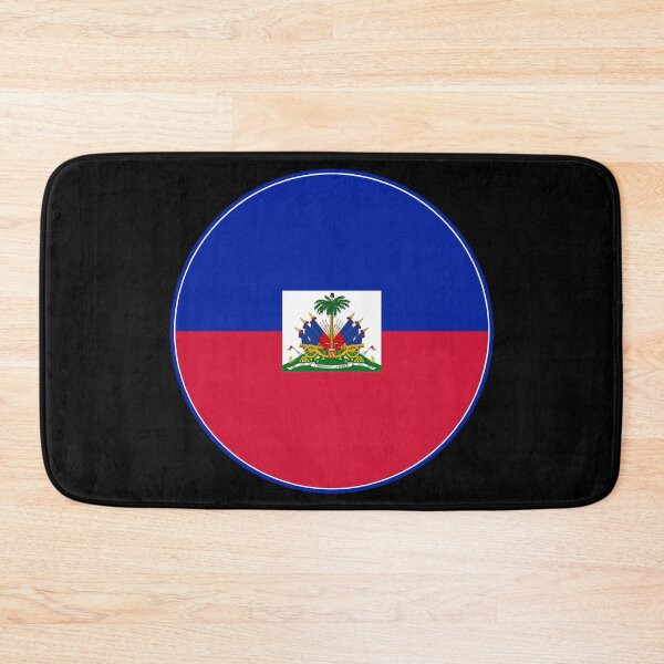 Item preview, Haiti Flag Round Design designed and sold by NTGUILTY.