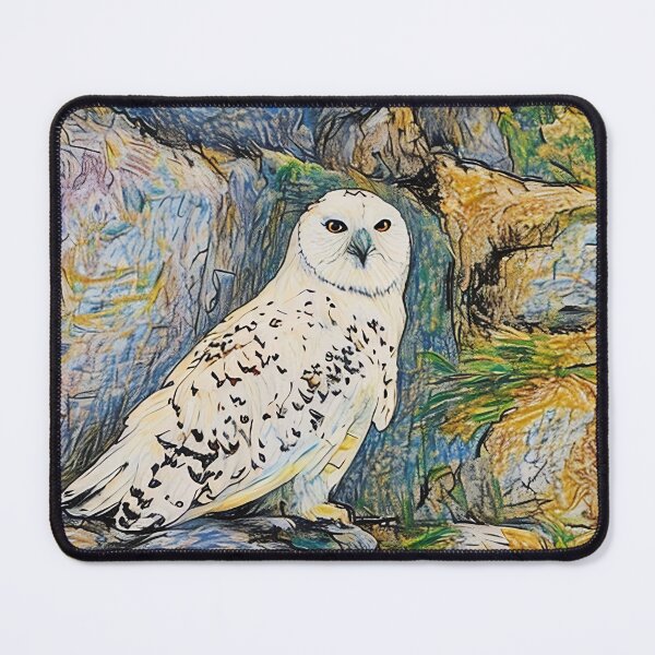 Item preview, White Owl in Rocks -Sketch designed and sold by tomorrowsart.