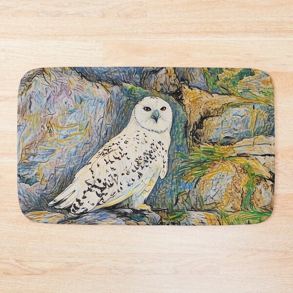 Item preview, White Owl in Rocks -Sketch designed and sold by tomorrowsart.
