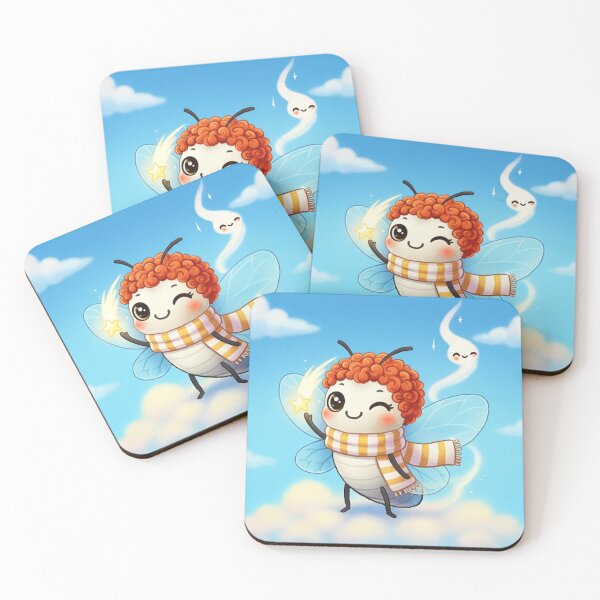 Item preview, Gum Magical Bug Red Curls designed and sold by Ecosetereos.