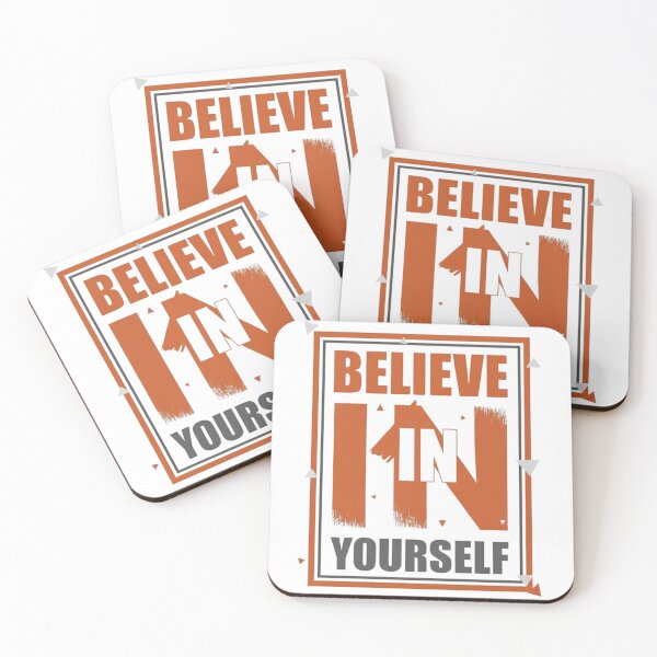 Item preview, Believe in Yourself – Motivational Typography Design designed and sold by Kavya Art.