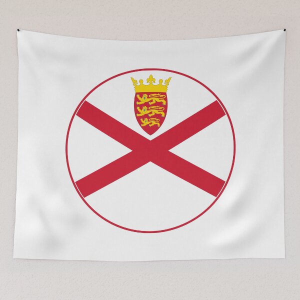 Item preview, Jersey Flag Round Design designed and sold by NTGUILTY.
