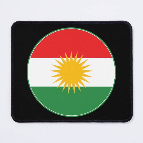 Item preview, Kurdistan Flag Round Design designed and sold by NTGUILTY.