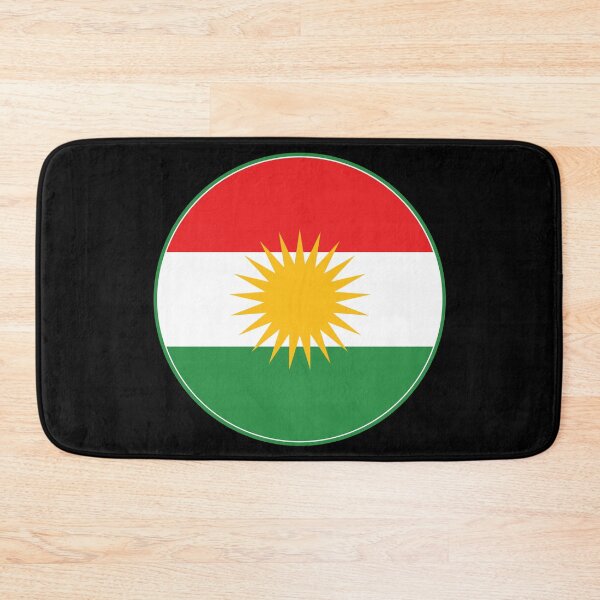 Item preview, Kurdistan Flag Round Design designed and sold by NTGUILTY.