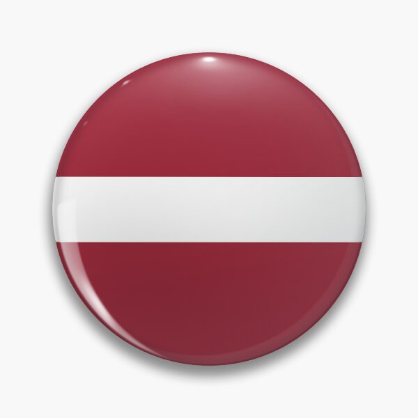 Item preview, Latvia Flag Round Design designed and sold by NTGUILTY.