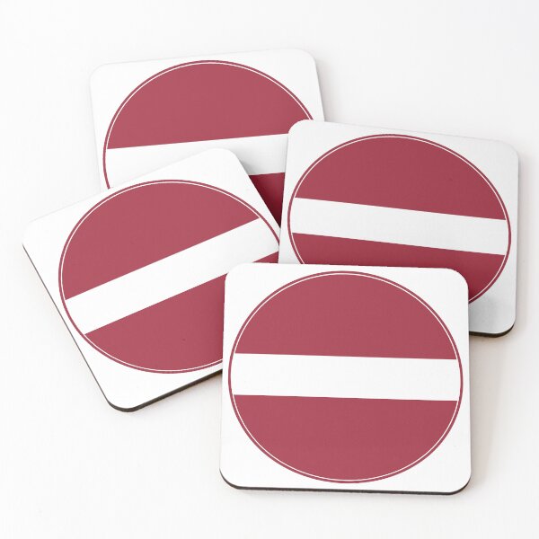 Item preview, Latvia Flag Round Design designed and sold by NTGUILTY.