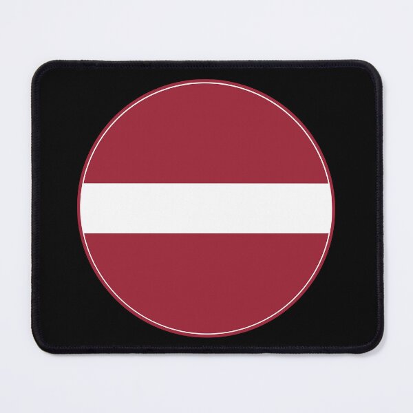 Item preview, Latvia Flag Round Design designed and sold by NTGUILTY.