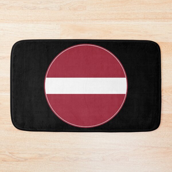 Item preview, Latvia Flag Round Design designed and sold by NTGUILTY.