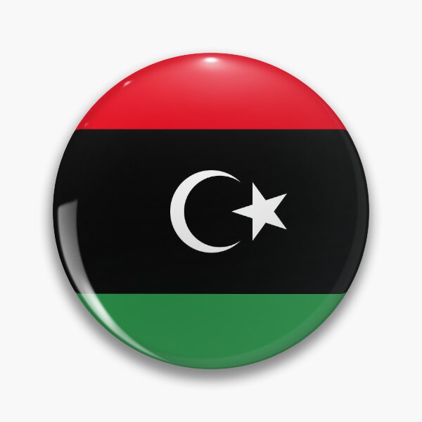 Item preview, Libya Flag Round Design designed and sold by NTGUILTY.