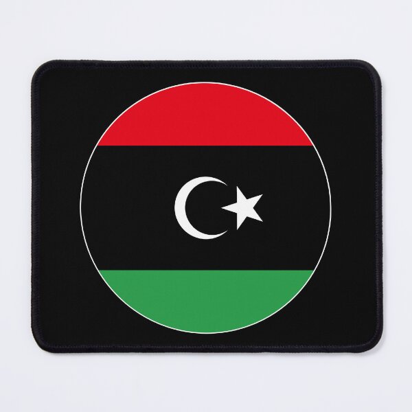 Item preview, Libya Flag Round Design designed and sold by NTGUILTY.