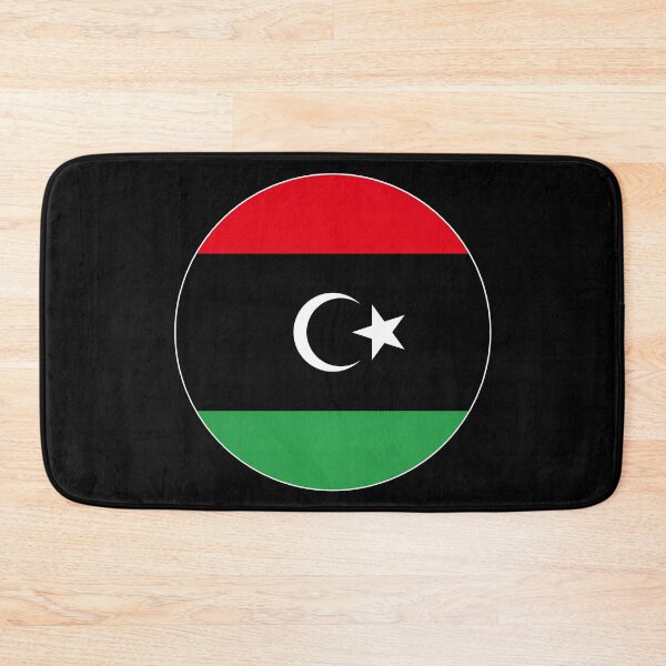 Item preview, Libya Flag Round Design designed and sold by NTGUILTY.