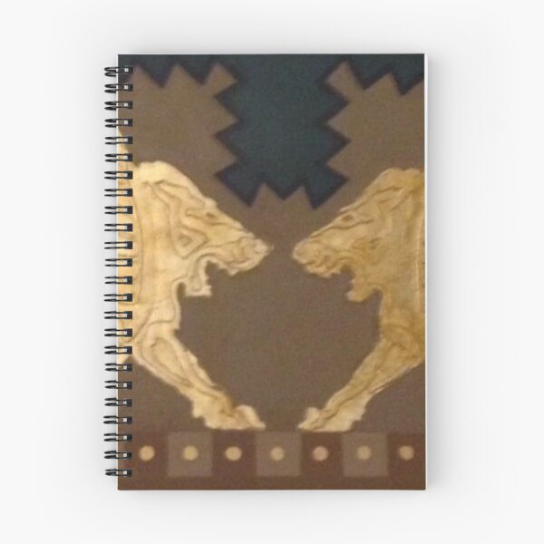 Item preview, Golden winged lions mesopotamian guardian Art designed and sold by goldenartt.