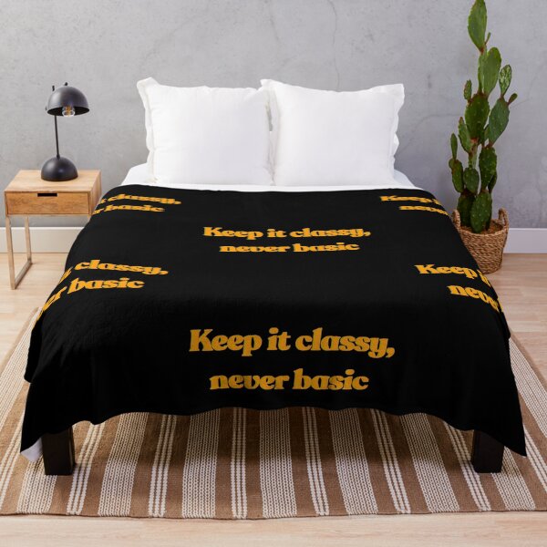 Item preview, Keep It Classy, Never Basic Vintage Typography Retro T Shirt Colorful Yellow Classic Old School designed and sold by Vintage City.