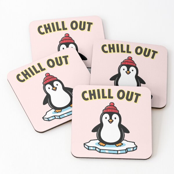 Item preview, Cute Winter Penguin on Ice – Chill Out Funny Christmas T-Shirt Design designed and sold by graphicnew.