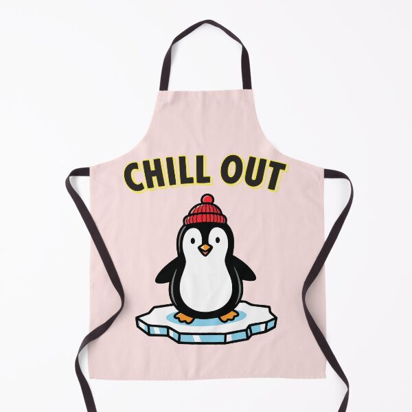 Item preview, Cute Winter Penguin on Ice – Chill Out Funny Christmas T-Shirt Design designed and sold by graphicnew.