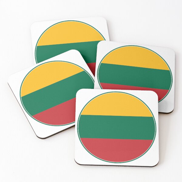 Item preview, Lithuania Flag Round Design designed and sold by NTGUILTY.