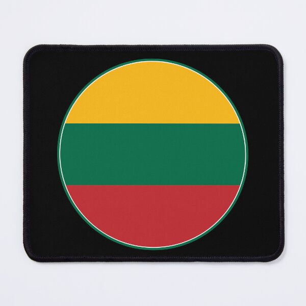 Item preview, Lithuania Flag Round Design designed and sold by NTGUILTY.