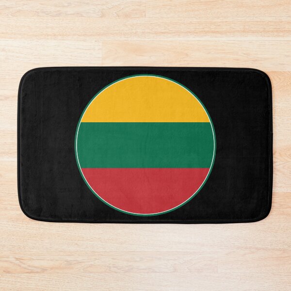 Item preview, Lithuania Flag Round Design designed and sold by NTGUILTY.