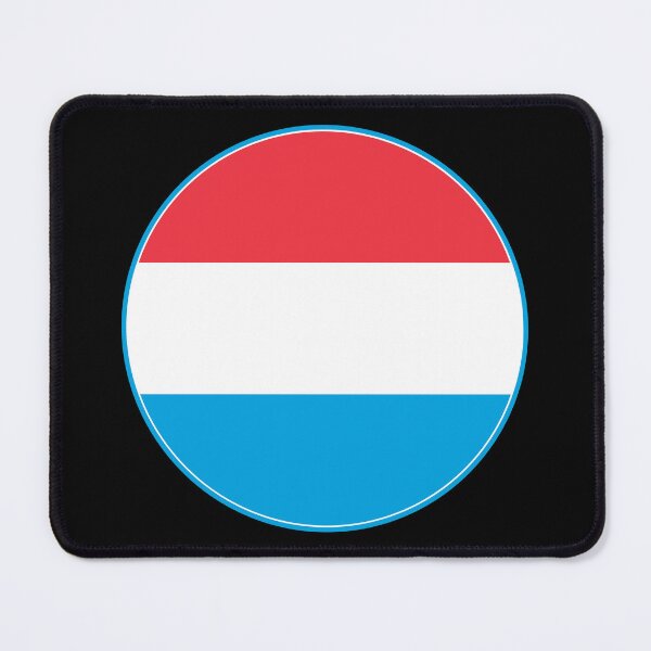 Item preview, Luxembourg Flag Round Design designed and sold by NTGUILTY.